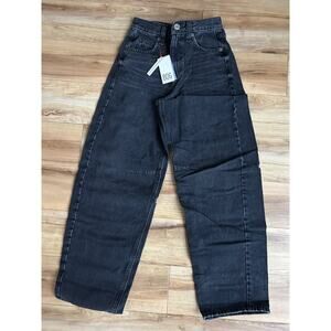 BDG Urban Outfitters Black Logan Buckle Baggy Barrel Jean Y2K NWT